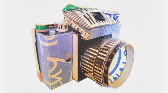 Pinhole Camera made out of recycled materials.
